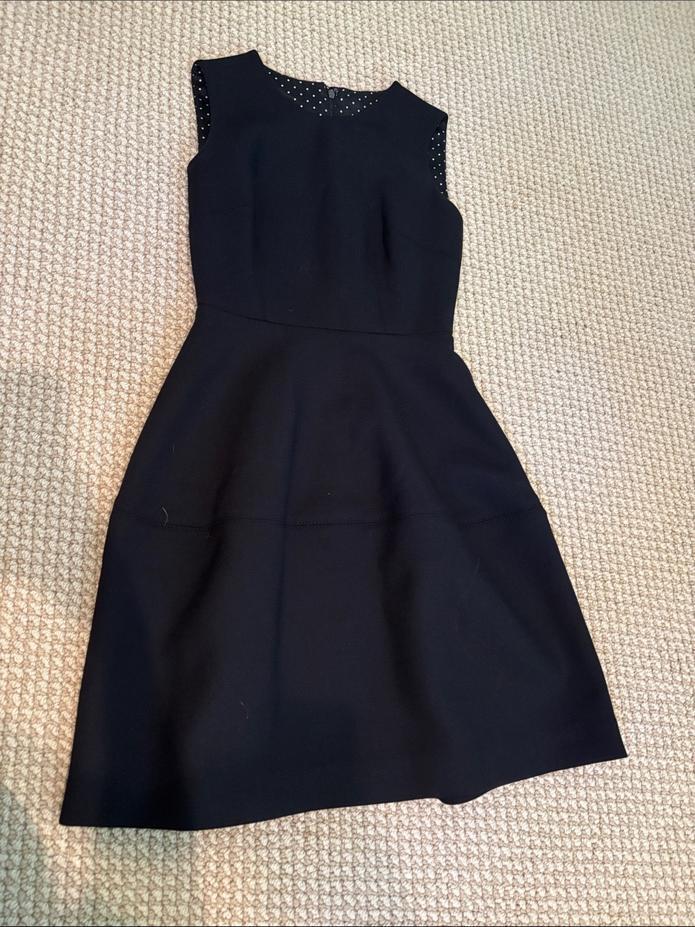 Dolce & Gabbana Black Sleeveless Fit-and-Flare Dress